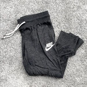 Dark Gray Nike Crop Sweatpants